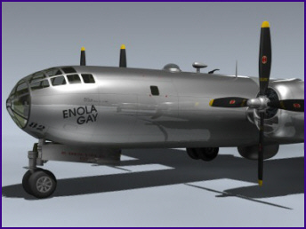 Enola Gay B 29 3D Model
